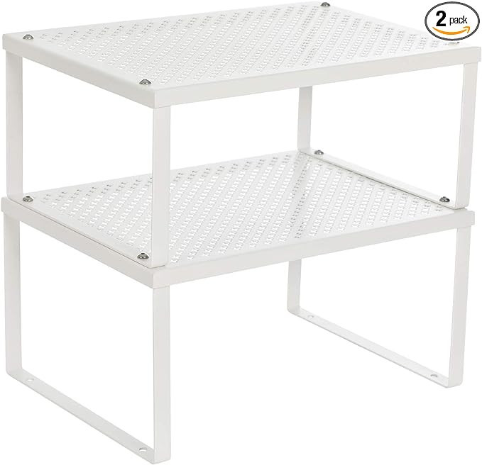 SONGMICS Cabinet Shelf Organizers, Shelf Organizer, Countertop Organizer, Shelf Riser, Stackable,... | Amazon (US)