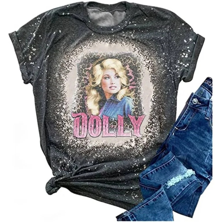 Dolly Graphic Shirt Tees Women Vintage Country Music T-Shirt Letters Printed Band Music Lovers Ts... | Walmart (US)