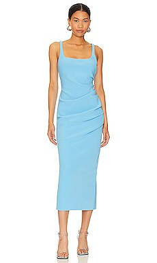 Bec + Bridge Karina Tuck Midi Dress in Tropez Blue from Revolve.com | Revolve Clothing (Global)