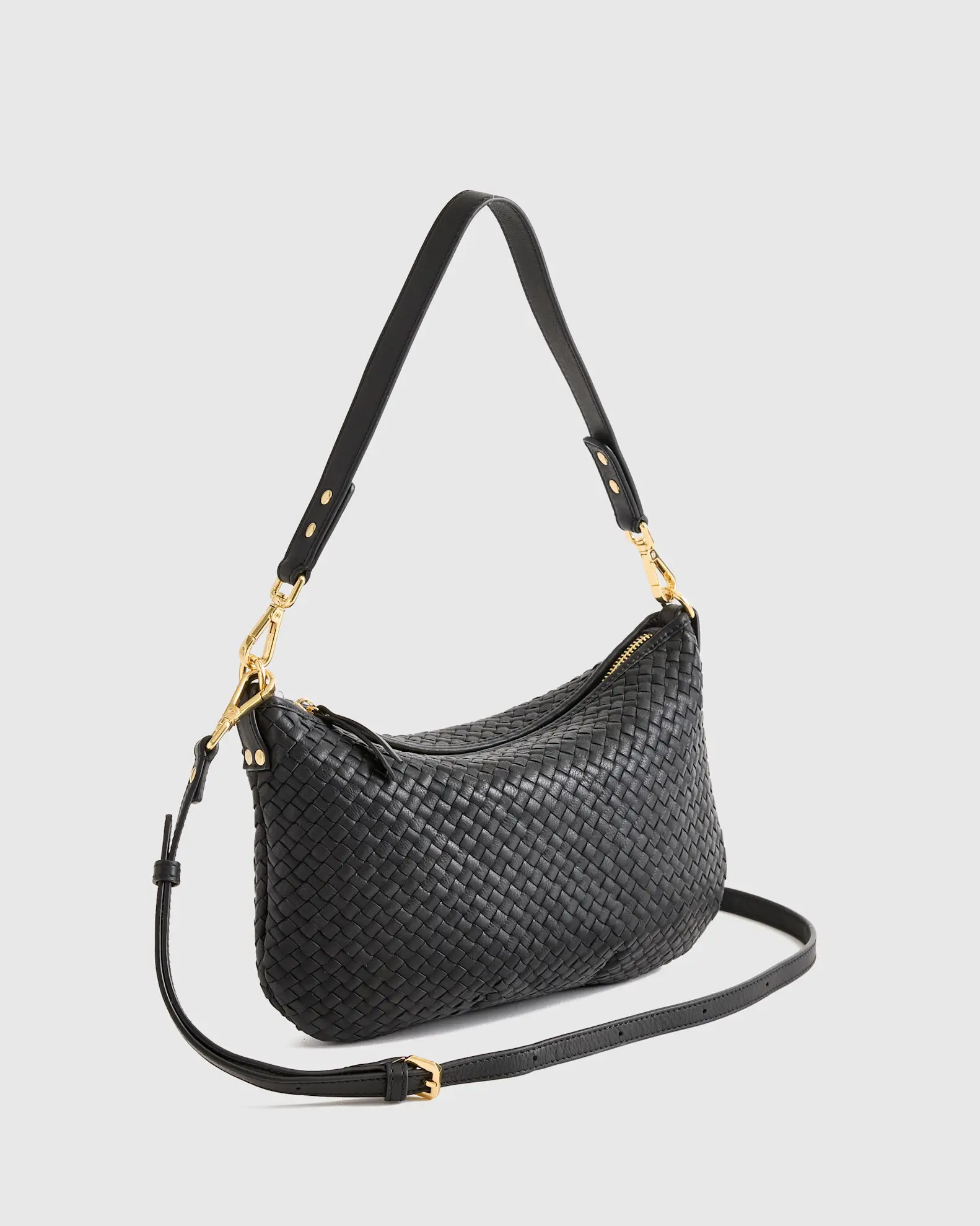 Italian Handwoven Leather Mini Shoulder Bag | Quince