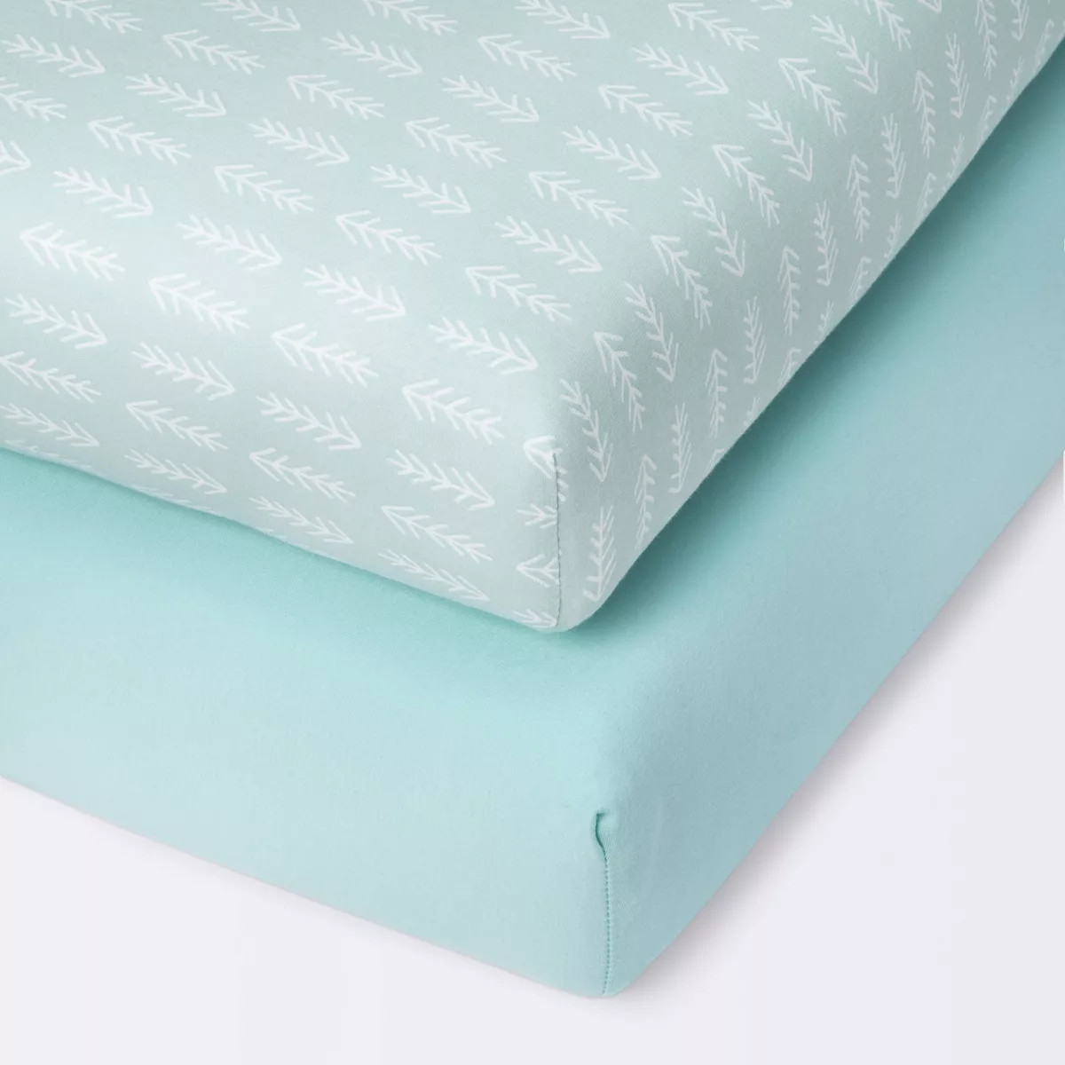 Fitted Mini Crib Sheet  - Arrows/Mint - 2pk - Cloud Island™ | Target