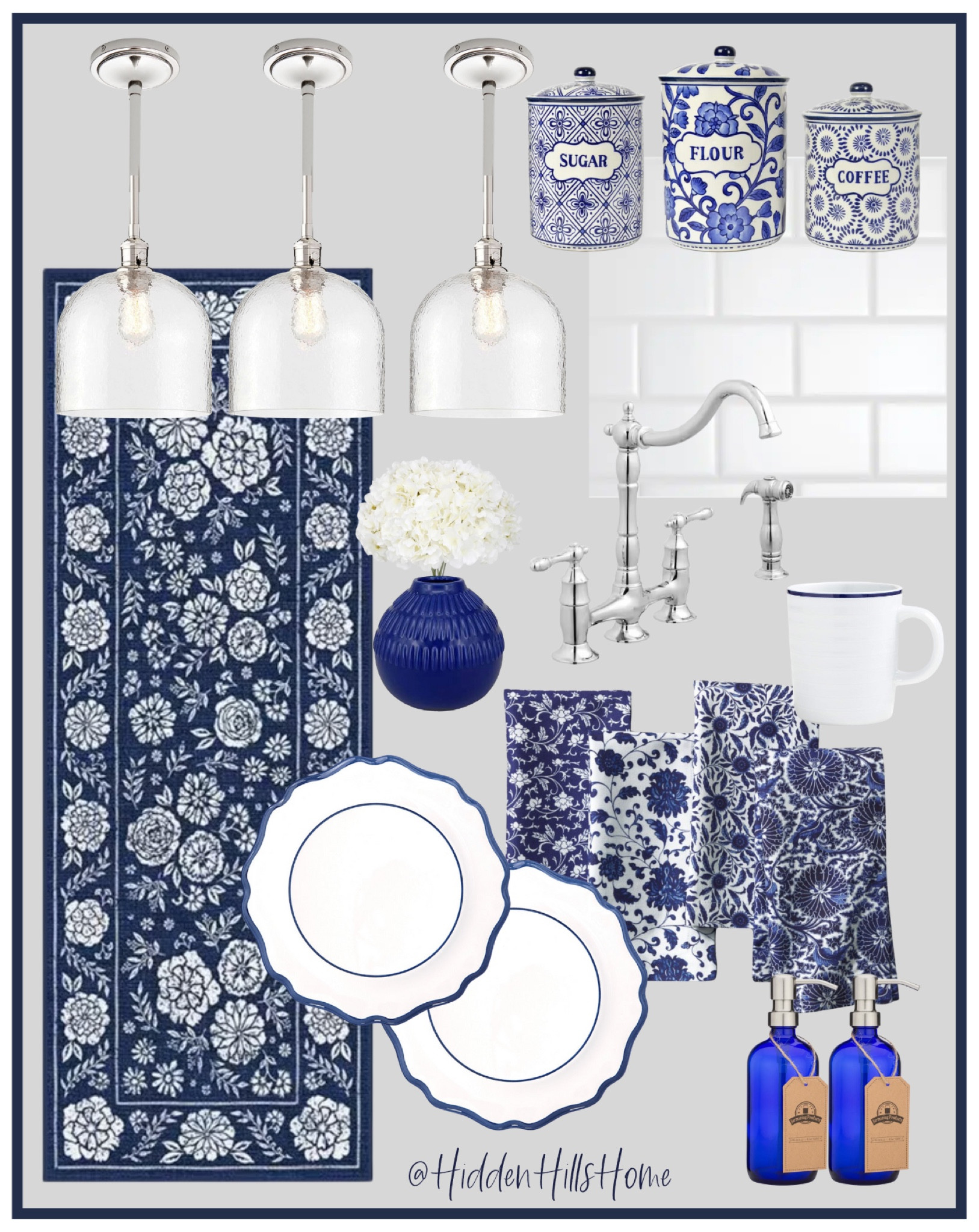 Classy and modern, Blue and white kitchen decor ideas! 

#LTKStyleTip #LTKHome #LTKSaleAlert