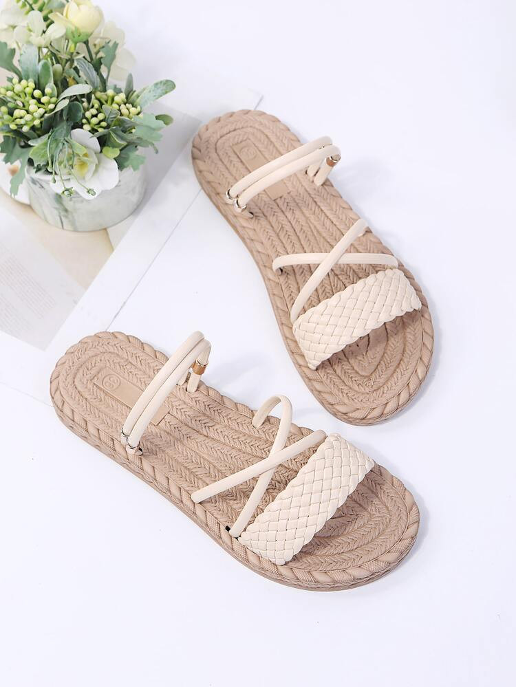 Braided Strap Two Way Wear Sandals | SHEIN