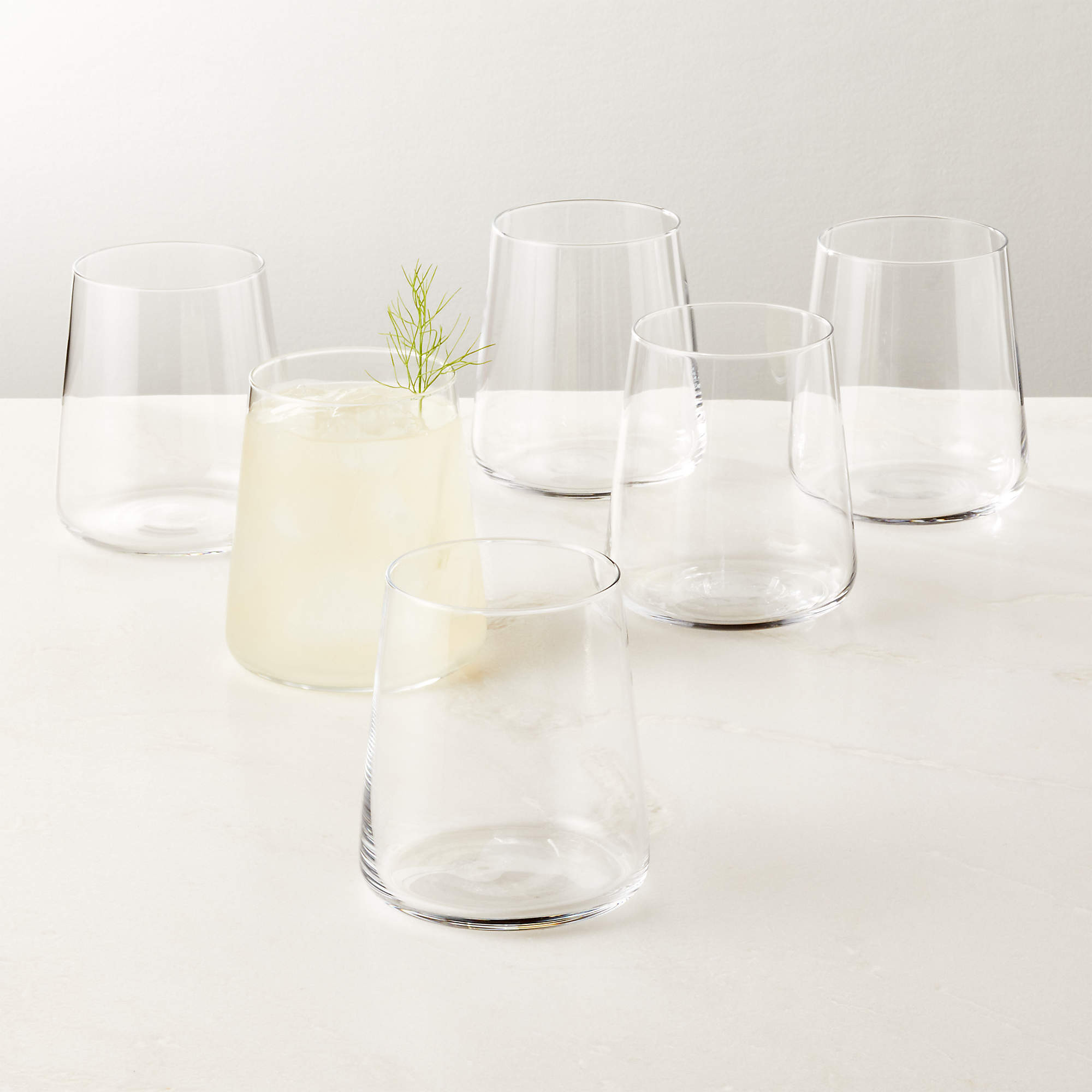 Neat Double Old-Fashioned Glass Set of 6 + Reviews | CB2 | CB2