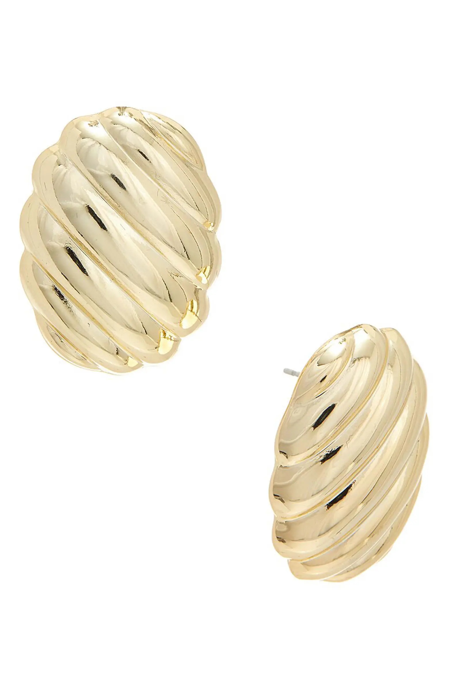 Juvell Textured Oval Stud Earrings | Nordstromrack | Nordstrom Rack