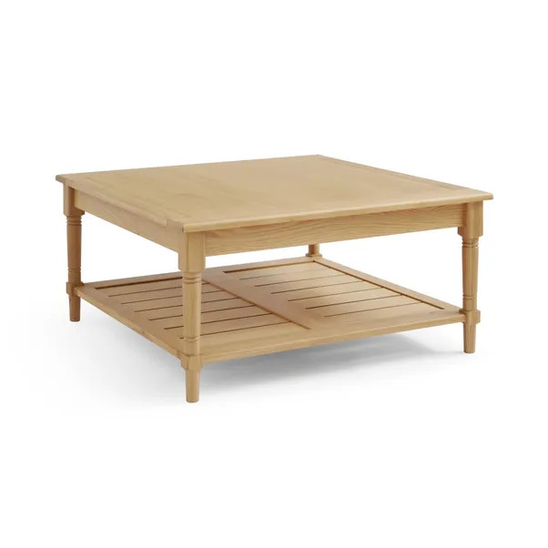 Churchgate Walcote Square Coffee Table, Oak | Dunelm (migrated)