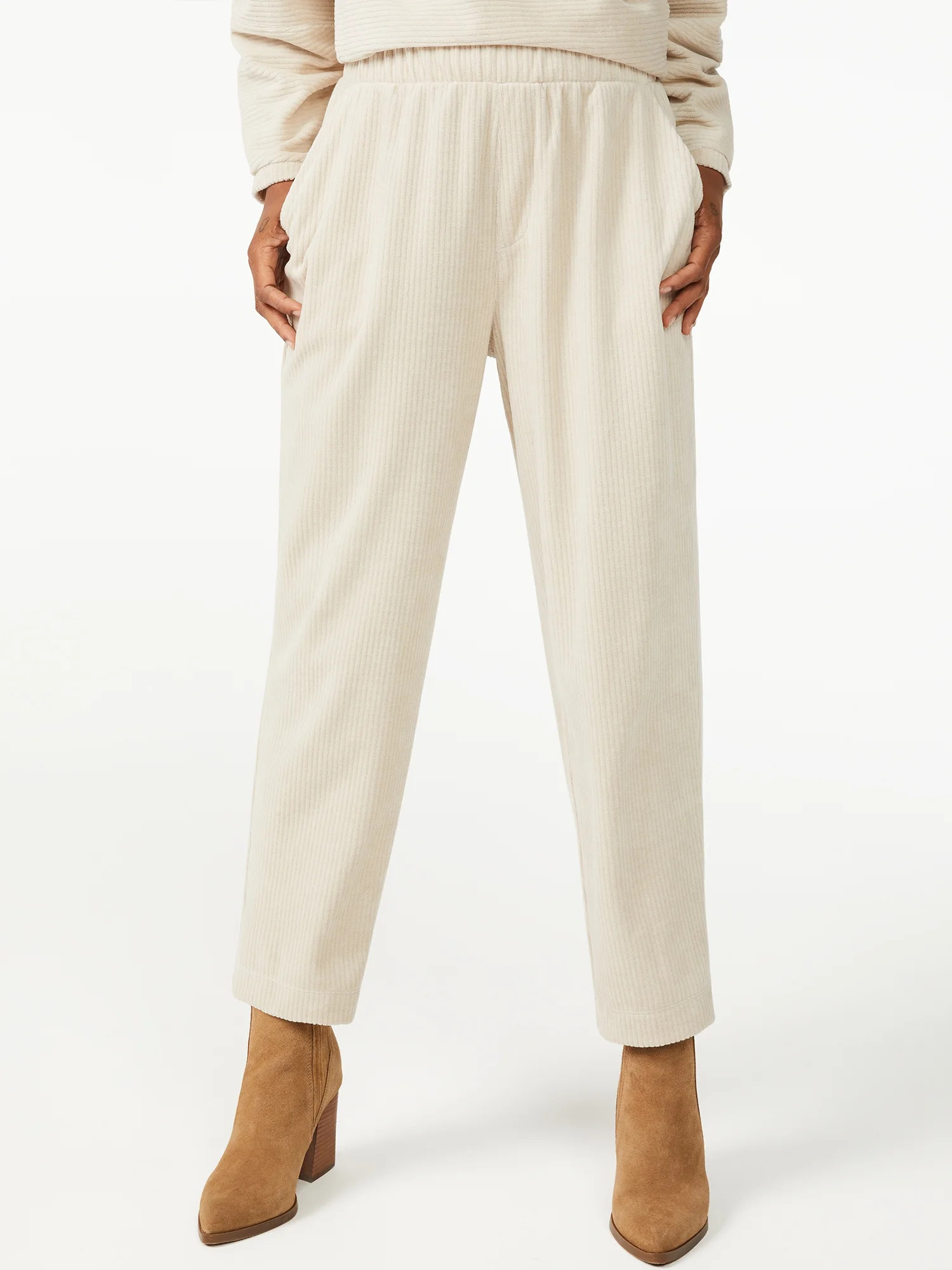 Free Assembly Women's Pull-On Corduroy Pants | Walmart (US)