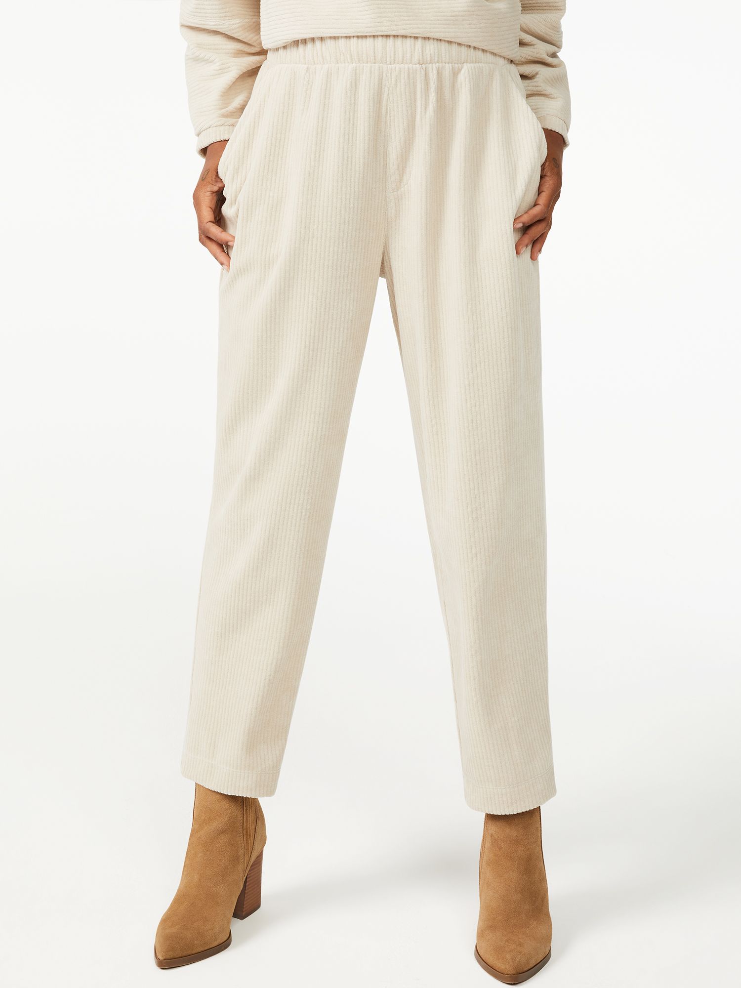 Free Assembly Women's Pull-On Corduroy Pants | Walmart (US)