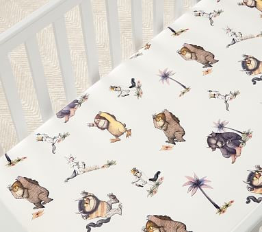 Where The Wild Things Are Organic Crib Fitted Sheet | Pottery Barn Kids
