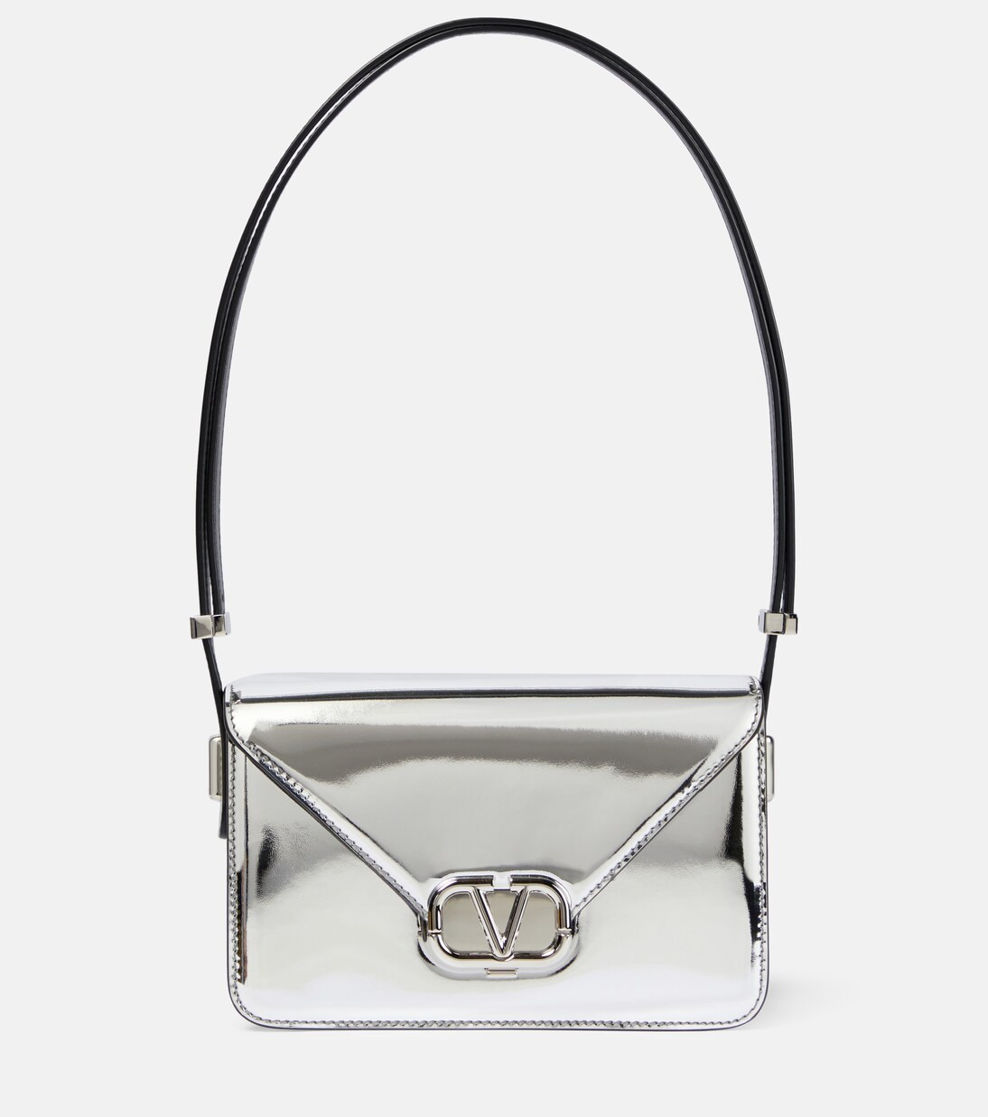 Letter Small mirrored leather shoulder bag | Mytheresa (US/CA)