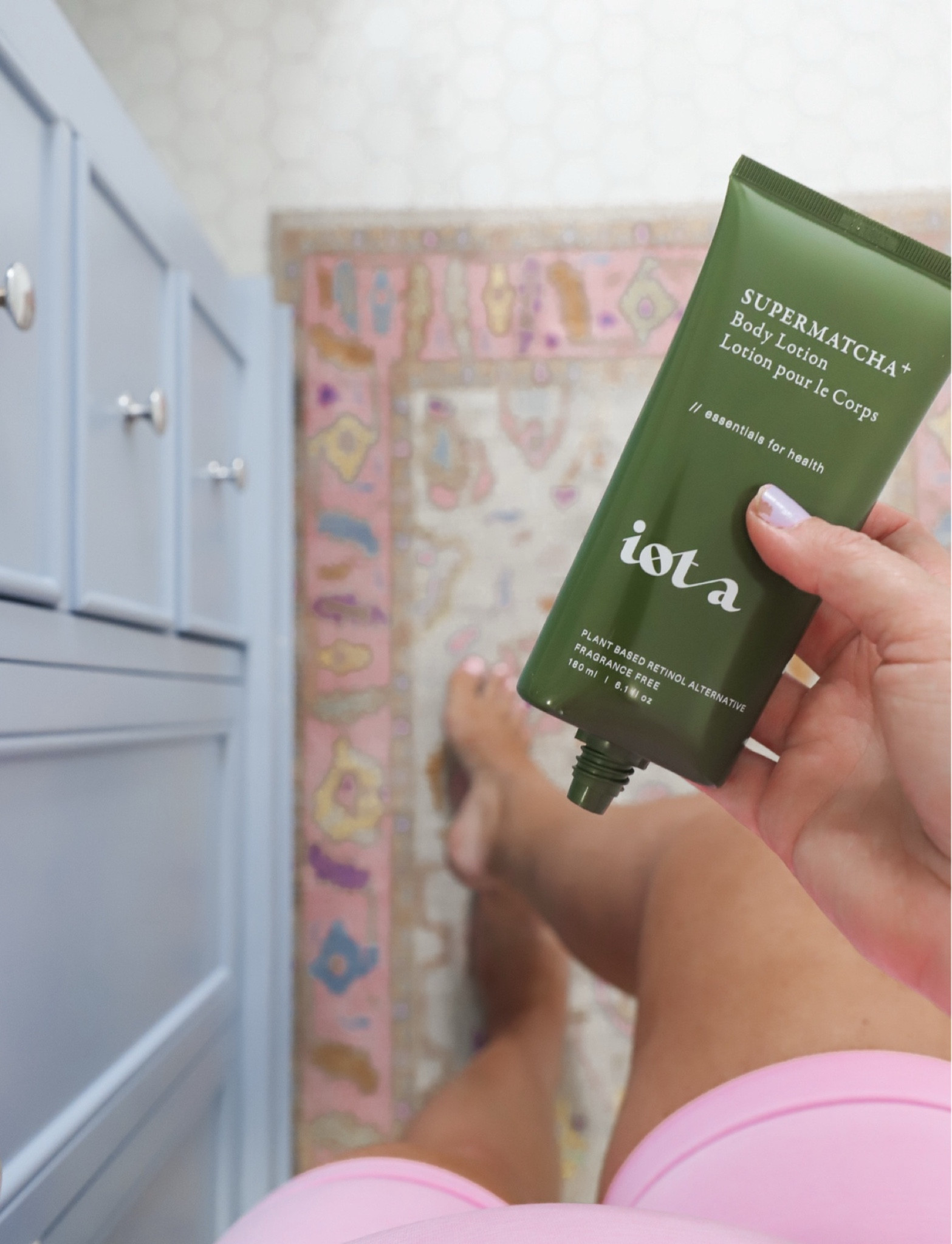 moisturizing gets a matcha twist with this @iotabody SUPERMATCHA+ body lotion that served as a plant-based retinol alternative. 💚🍵

Can you guess one area that shows signs of aging and is often overlooked? 👵🏼Legs and particularly skin above the knees! Treat this like you treat your face and incorporate a top-notch moisturizer like this one. 

#LTKBeauty #LTKOver40 #LTKStyleTip