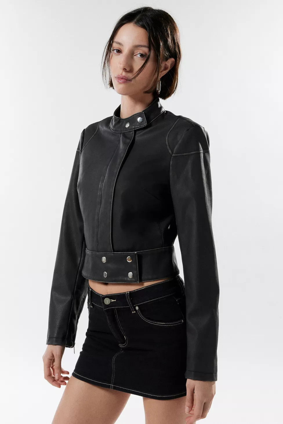Silence + Noise Fisher Moto Jacket | Urban Outfitters (US and RoW)