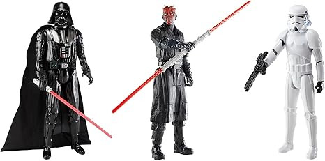 STAR WARS Clash of The Dark Side, 12-Inch Action Figure Set, 3-Pack of Figures & 4 Accessories, T... | Amazon (US)