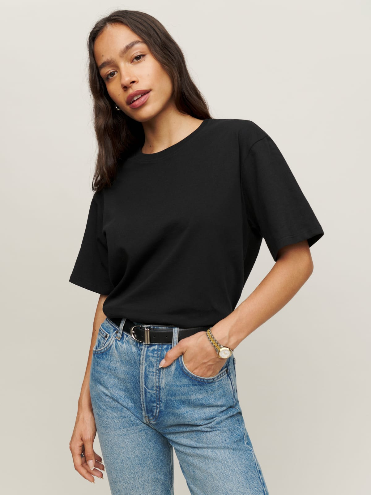 Oversized Crewneck Tee | Reformation (Global)