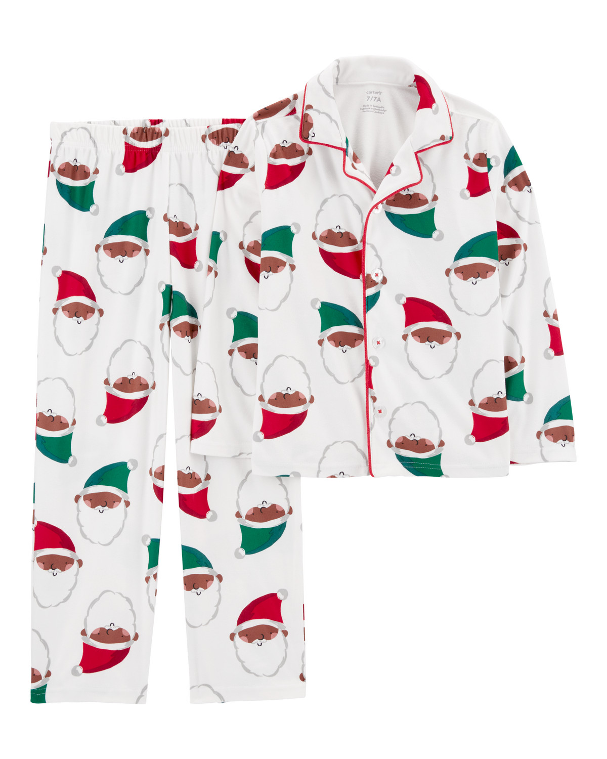 Kid 2-Piece Santa Fleece Coat Style Pajamas - Carter's | Carter's | Carter's Inc