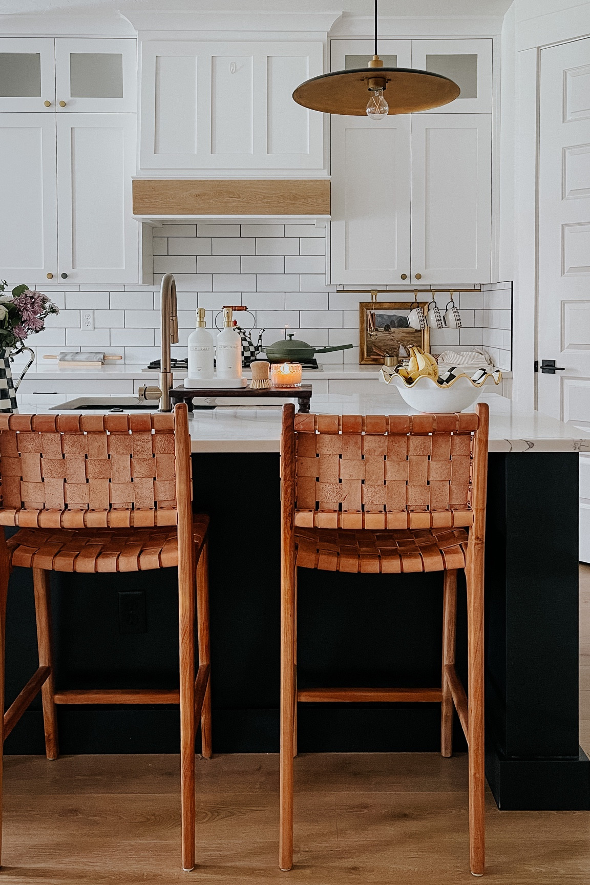Look for less for my leather woven bar stools are back in stock! 

#LTKFind #LTKsalealert #LTKhome