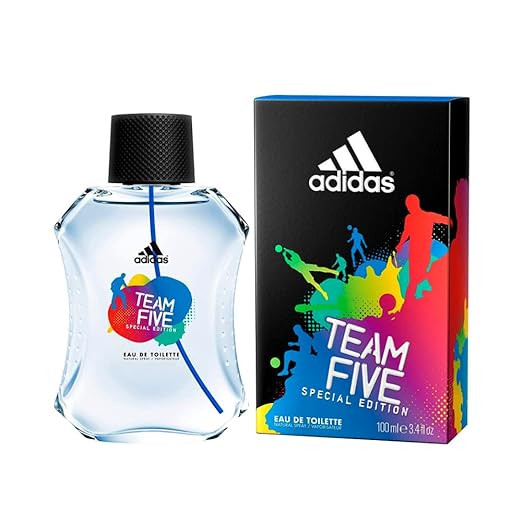 adidas Team Five Special Edition Eau De Toilette Spray for Men, 3.4 Fl Oz | Amazon (US)