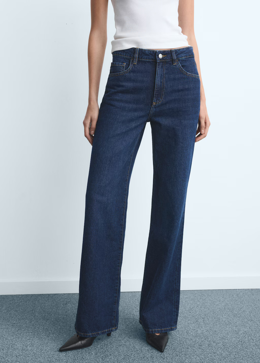 Danila high-waisted wide-leg jeans - Women | MANGO USA | Mango (US/MX/AU)