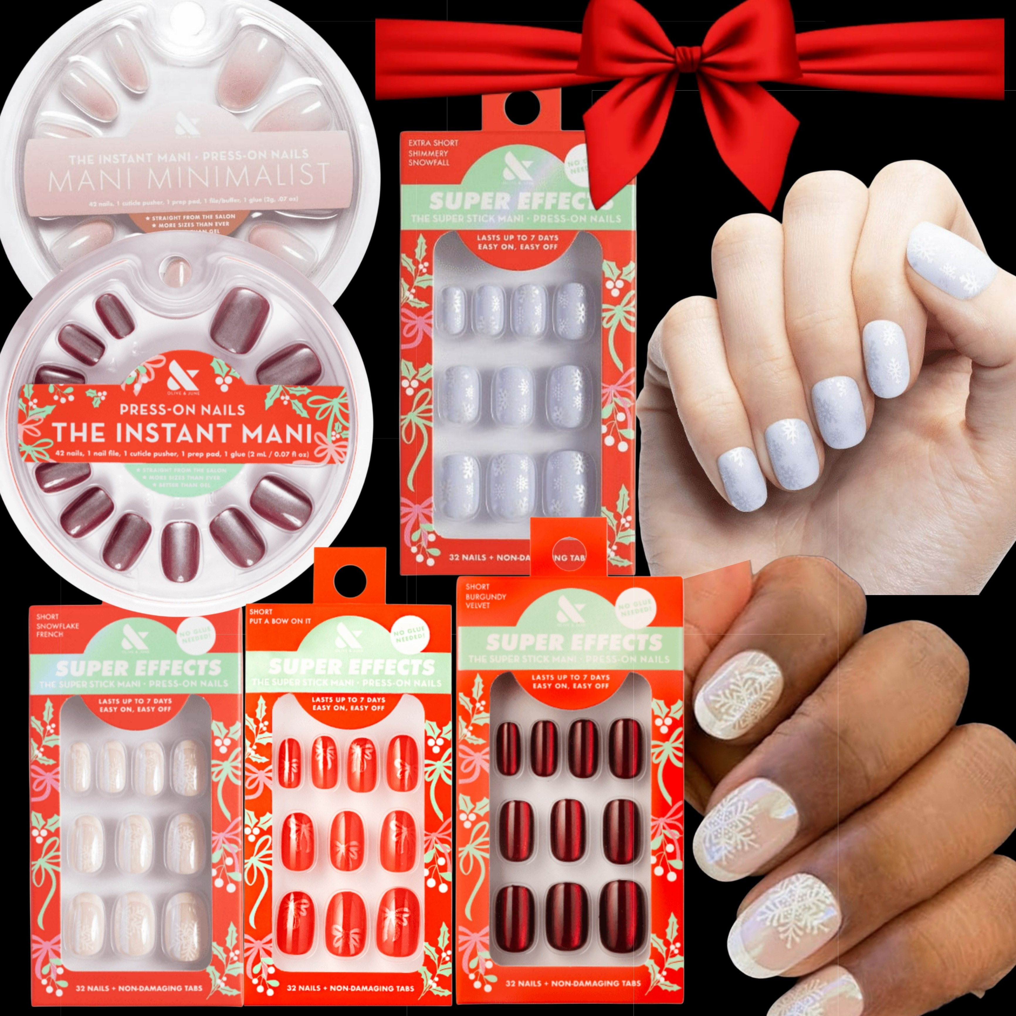 #ad #sponsored 🎄Perfect stocking stuffers for tweens under $15! These Olive & June press on nails from @walmart are super cute & festive! 😍#walmartpartner #walmartholiday #walmartgifts 

#LTKHoliday #LTKGiftGuide #LTKBeauty