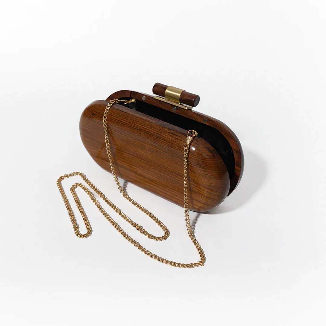 Wooden Capsule Clutch | Auvré Lifestyle