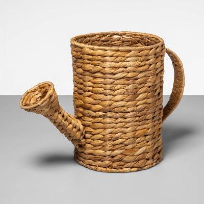 10" x 7.5" Watering Can Shaped Water Hyacinth Woven Basket Natural - Opalhouse™ | Target