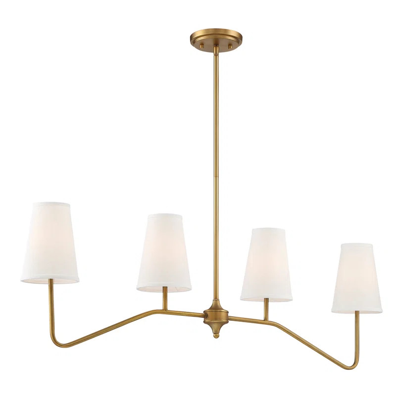 Alleyne 4 - Light Kitchen Island Linear Pendant | Wayfair Professional