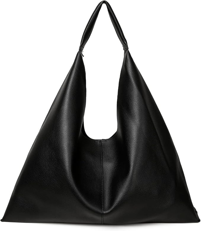 Leather Tote Bag, Oversized Hobo Bags, Large Tote Bag for Women Work, Vegan Leather Handbags Trav... | Amazon (US)