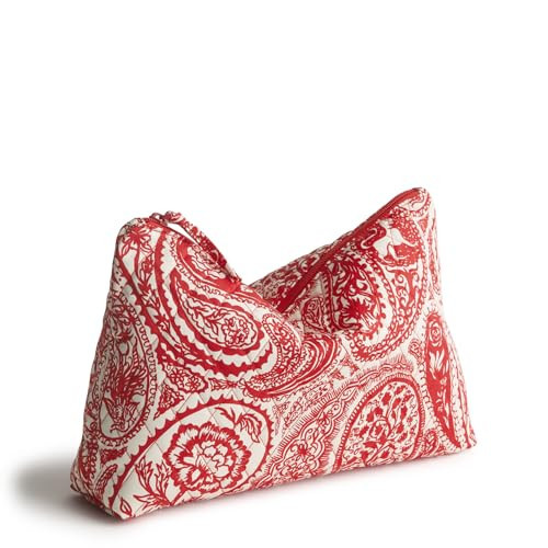 Vera Bradley Women's Premium Cotton Large Pouch, Paisley Key, One Size | Amazon (US)