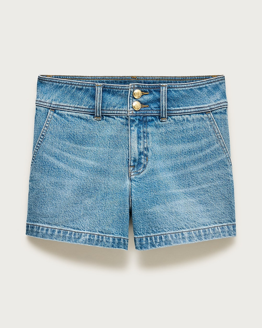 Denim short with stacked buttons | J. Crew US