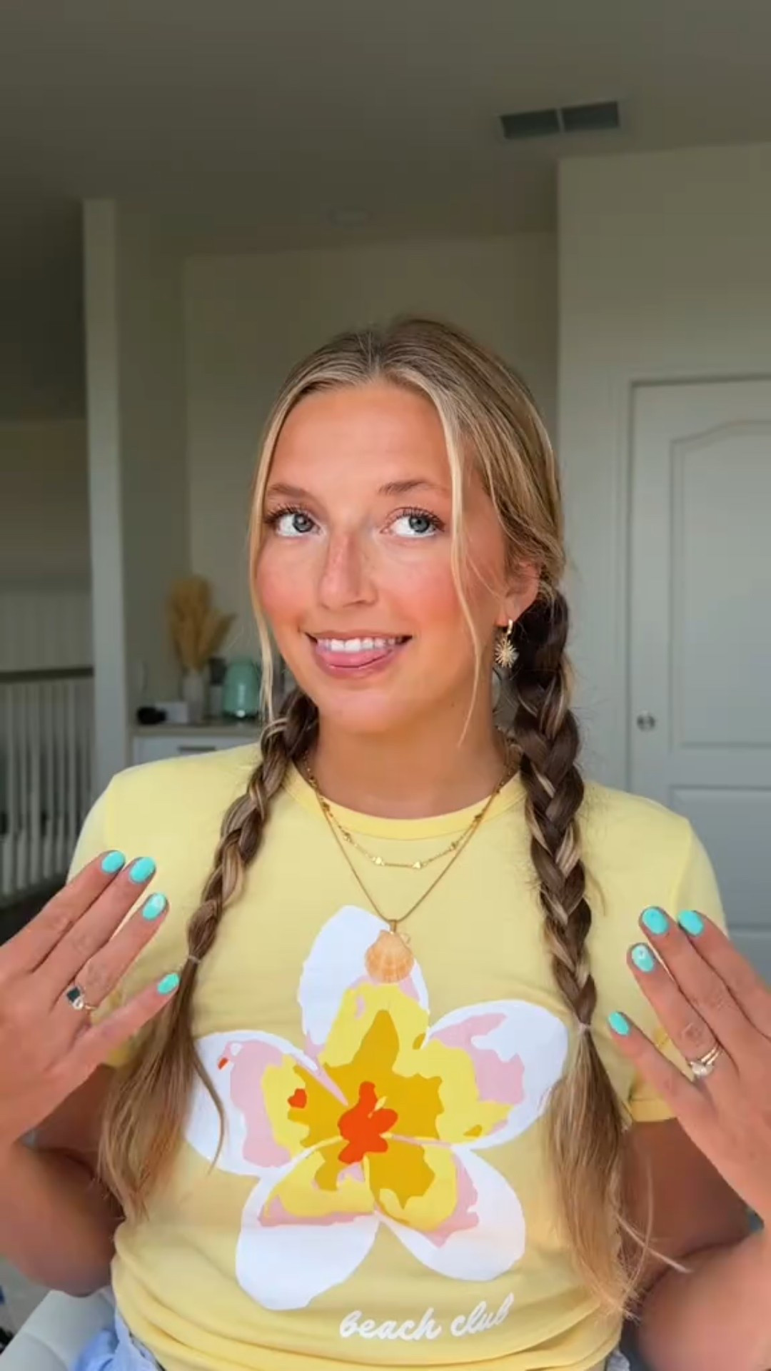 Favorite glowy makeup using @Kosas Dream Beam Sunlit ☀️🩷🌻 #ad#makeup #skincare #sunscreen #bronzingdrops #sephora