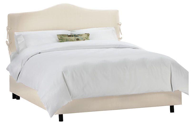 Eloise Slipcover Bed, Cream | One Kings Lane