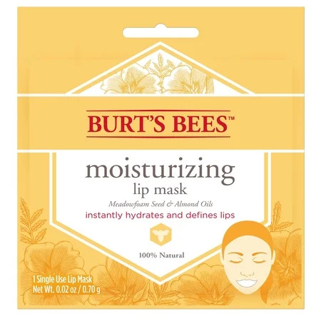 Burt's Bees 100% Natural Moisturizing Single Use Lip Mask, 1 Count | Walmart (US)
