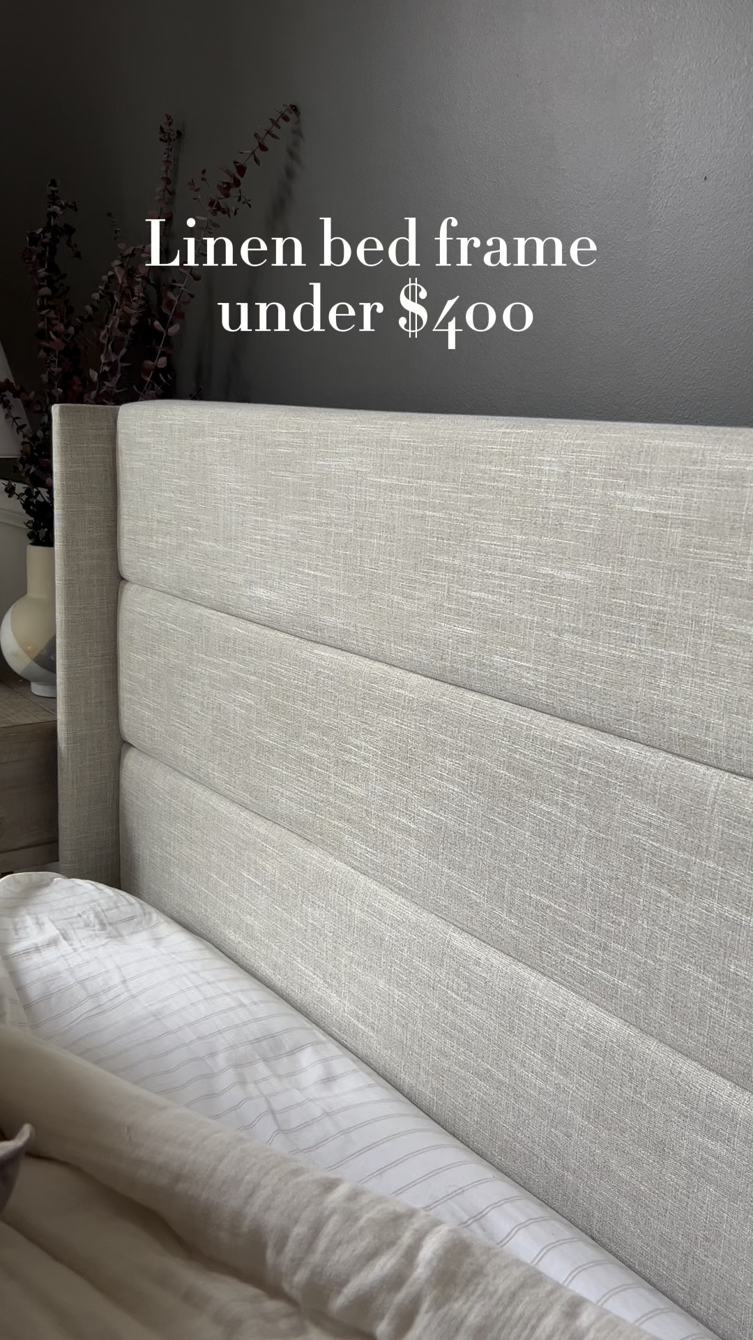 And it’s on sale now. ✨ #GuestBedroom #GuestRoom #LinenBedframe #Bedframe

#LTKhome