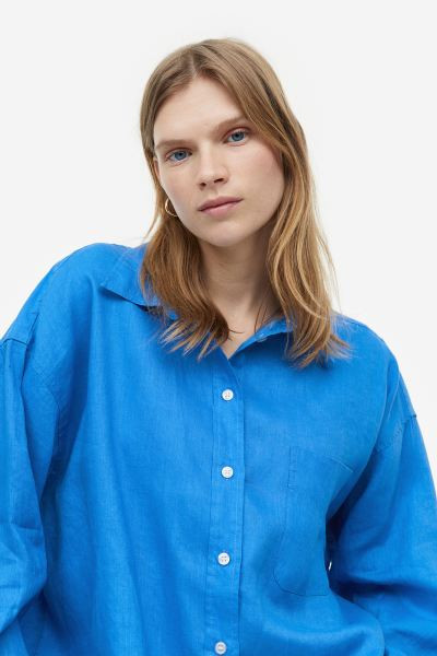 Oversized Linen Shirt | H&M (US + CA)