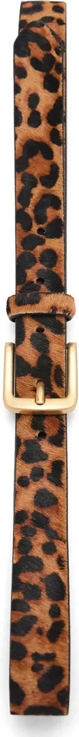Animal Print Genuine Calf Hair Belt | Nordstrom