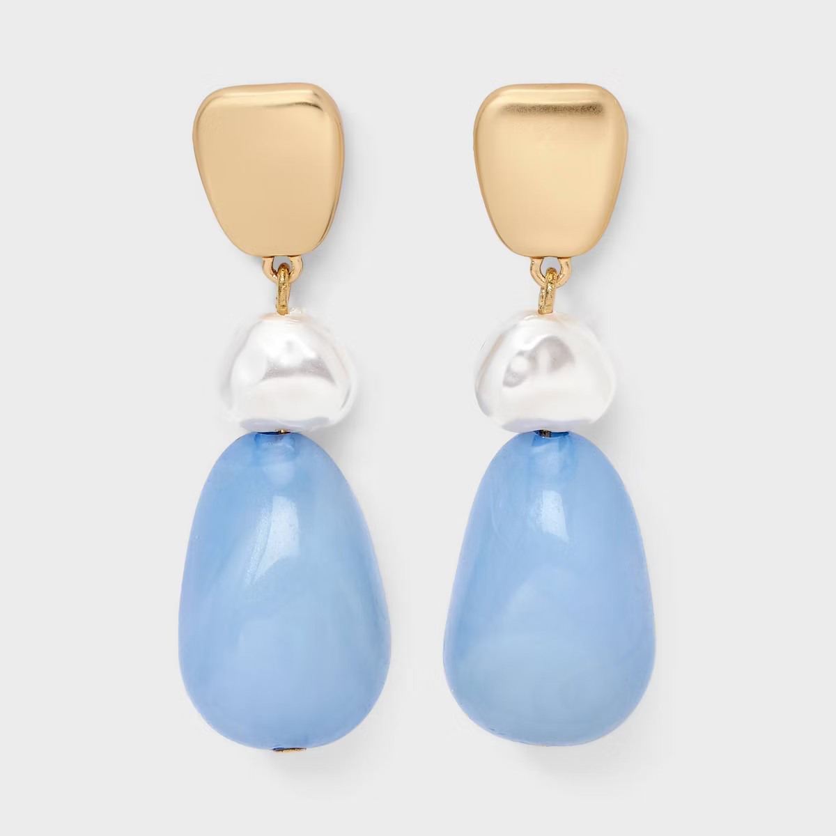 Beaded Drop Earrings - A New Day™ Blue | Target