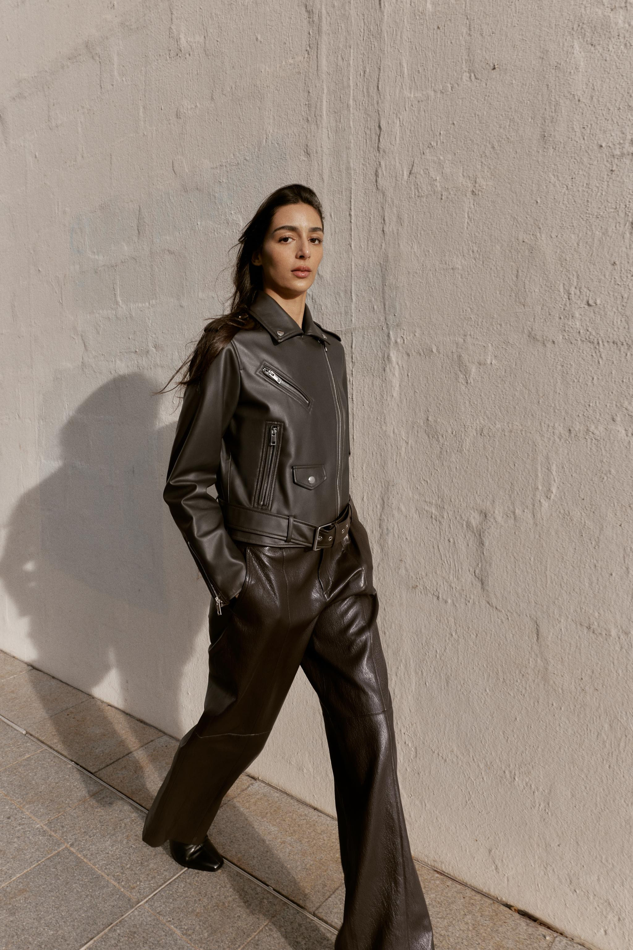 FAUX LEATHER BIKER JACKET | Zara US