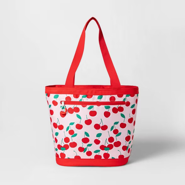 16qt Cooler Tote Red Cherries - Sun Squad™ | Target