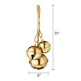 Gold Metal Bells Hanging Christmas Decor, 8.5 in, by Holiday Time | Walmart (US)