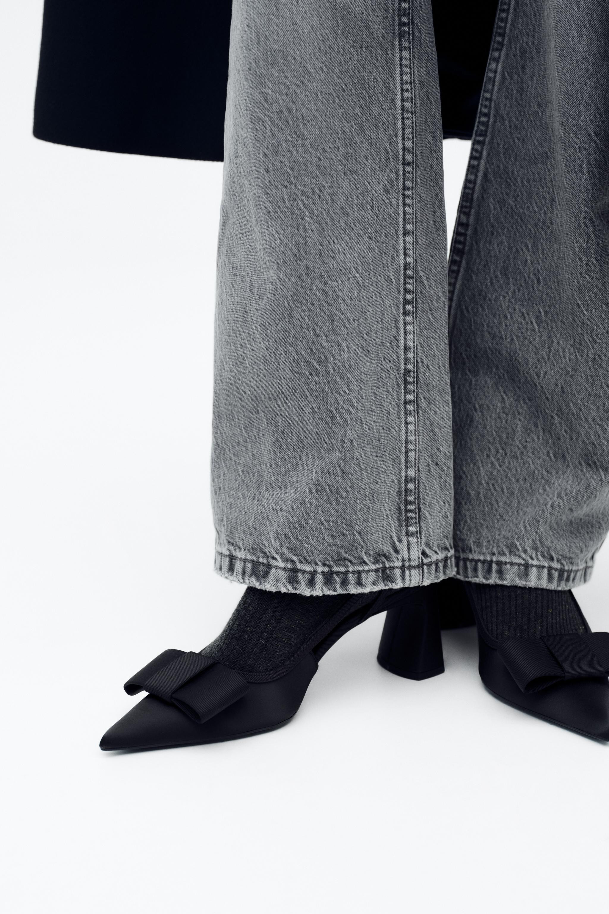 SLINGBACK HEELS WITH BOW | Zara US