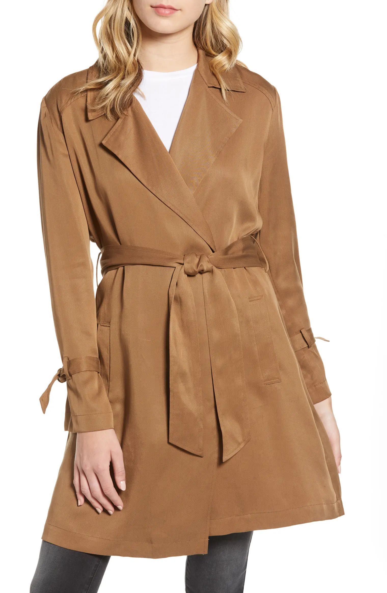 Pardon My Trench Belted Lyocell Trench Coat | Nordstrom