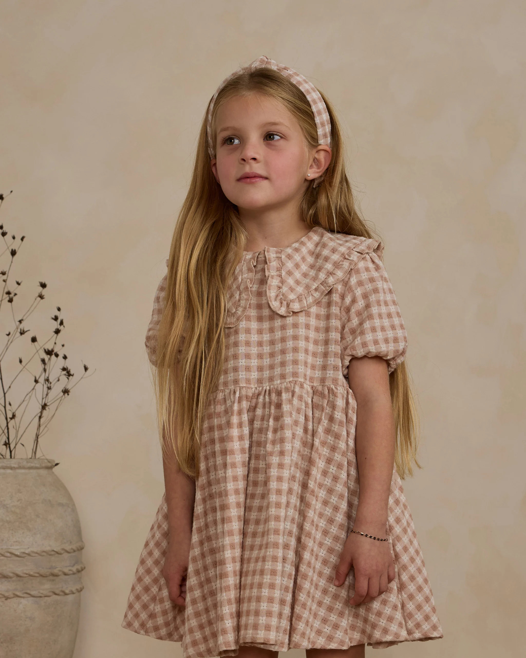 Camille Dress || Pink Gingham | Rylee + Cru