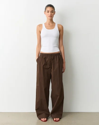 Mid Rise Elastic Waist Pant | Glassons (Australia)