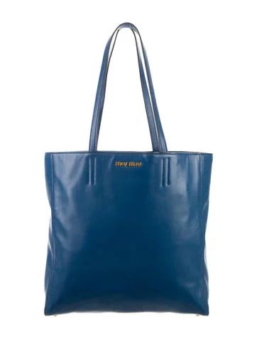 Miu Miu Leather Tote Bag | The Real Real, Inc.