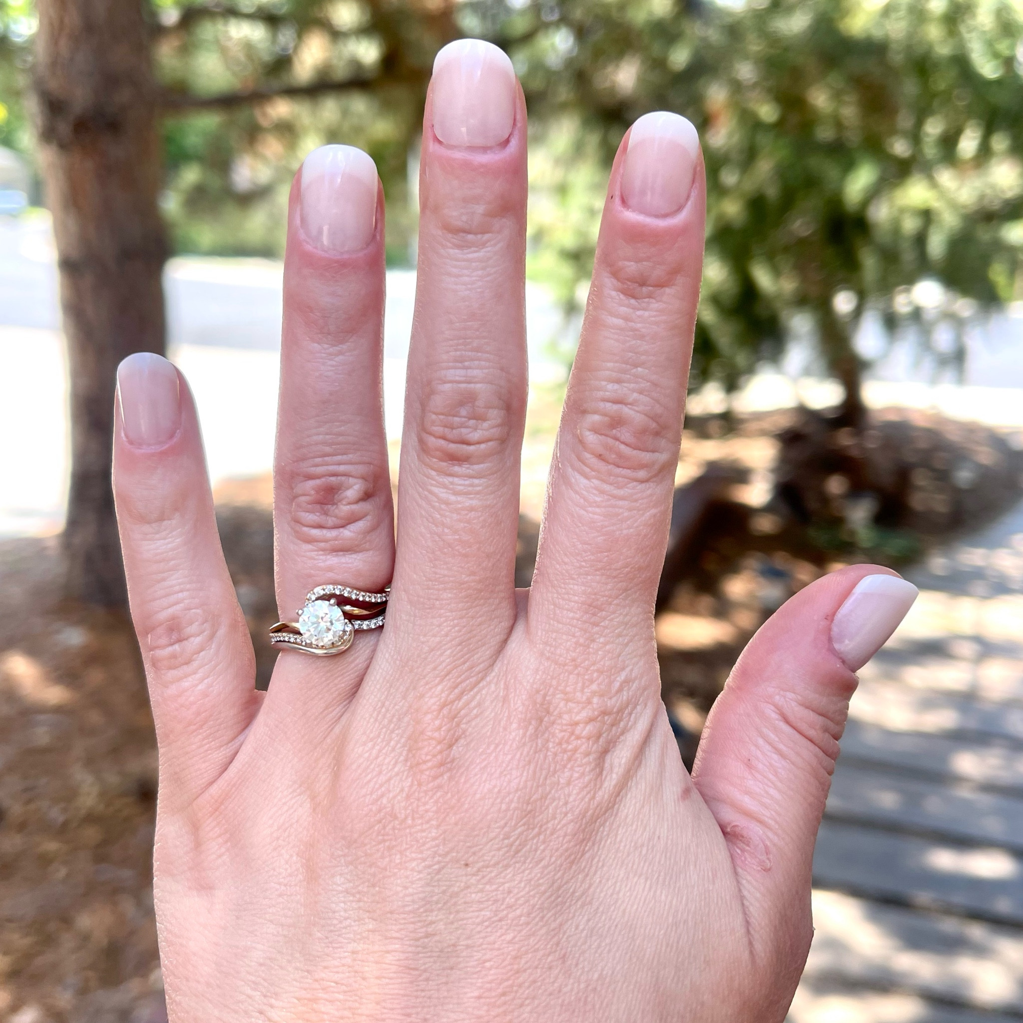 Press on nails for the win. 
#frenchmani #mani #mondaymani #nudenails #neutralnails

#LTKworkwear #LTKstyletip #LTKSeasonal