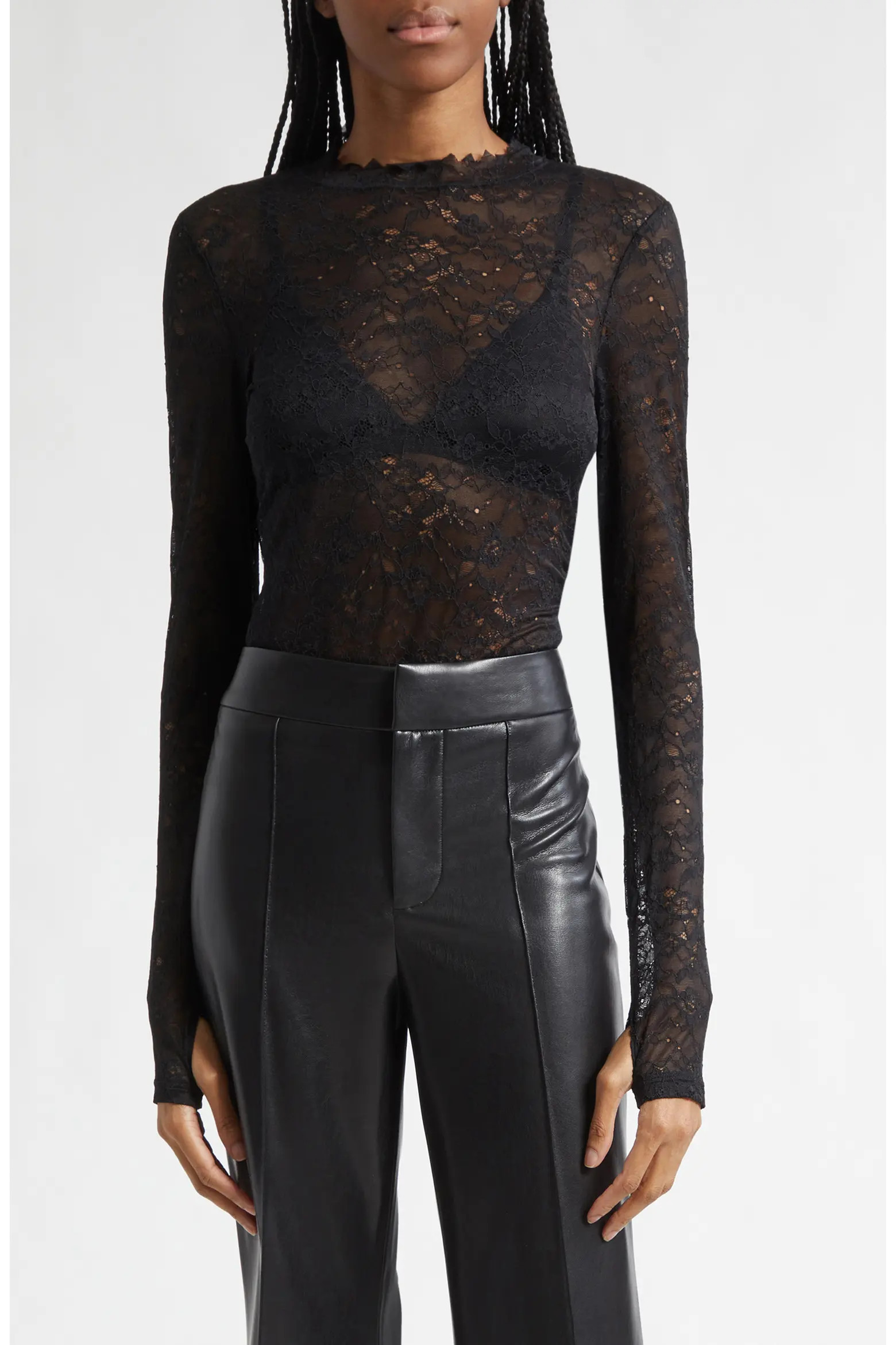 Alice + Olivia Taeyn Lace Bodysuit (Women) | Nordstrom | Nordstrom