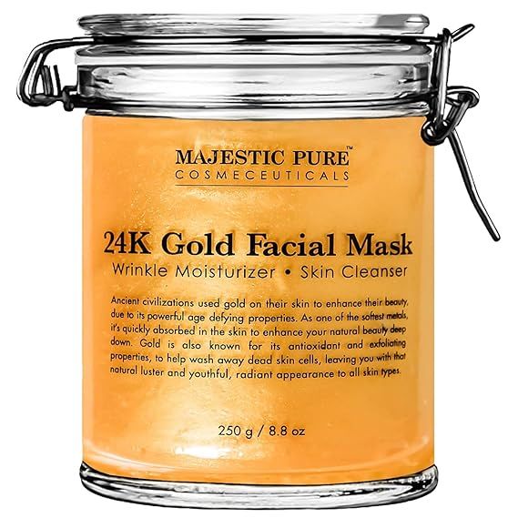 MAJESTIC PURE Gold Facial Mask Provides Vitamin, Help Reduces the Appearances of Fine Lines and W... | Amazon (US)