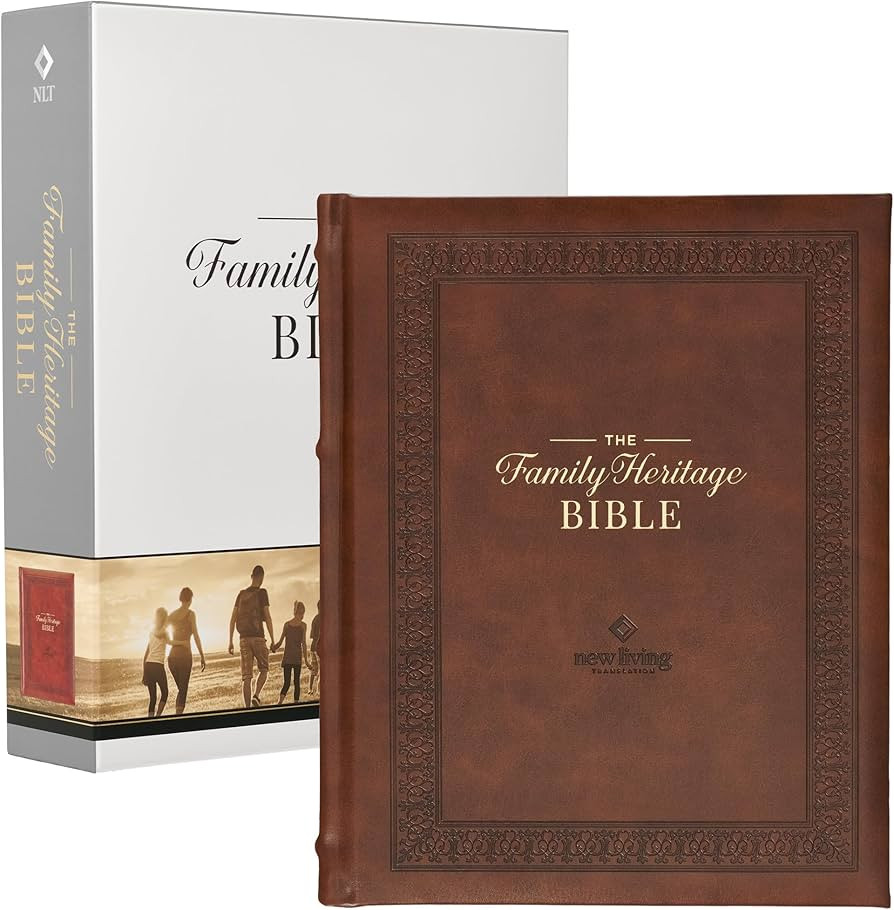 NLT Family Heritage Bible, Large Print Family Heirloom Devotional Bible for Study, New Living Tra... | Amazon (US)
