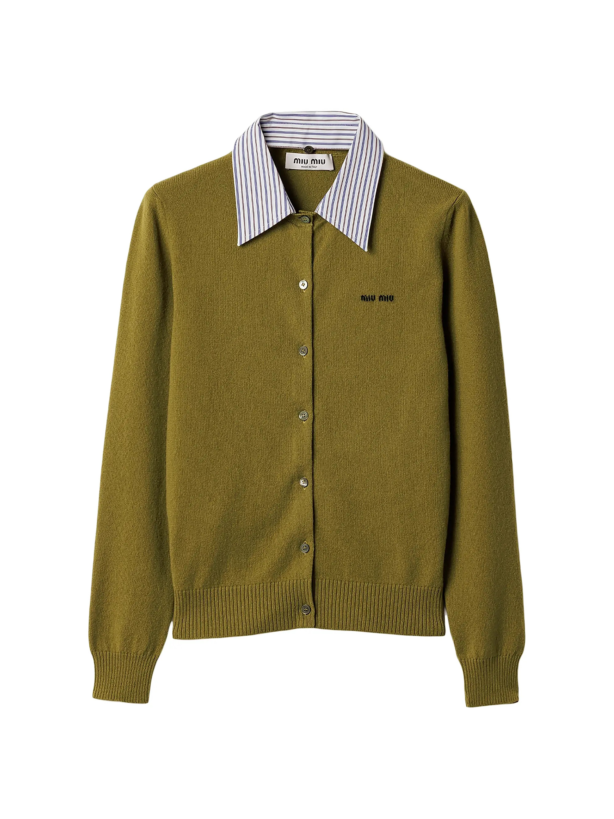 Cashmere Cardigan with Collar | Saks Fifth Avenue