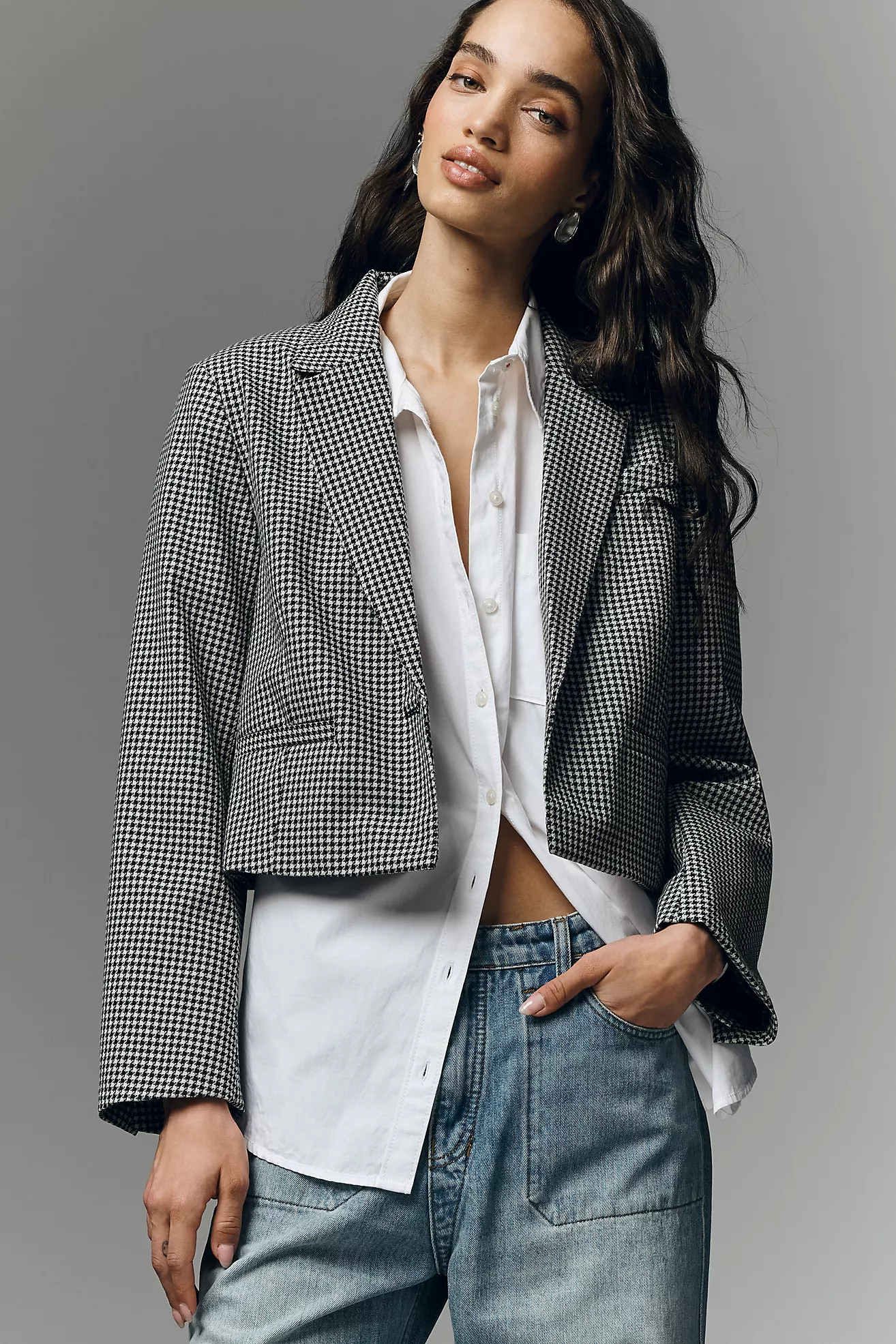 Maeve Boxy Crop Blazer | Anthropologie (US)